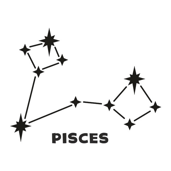 Stickers muraux: Constellation des Poissons