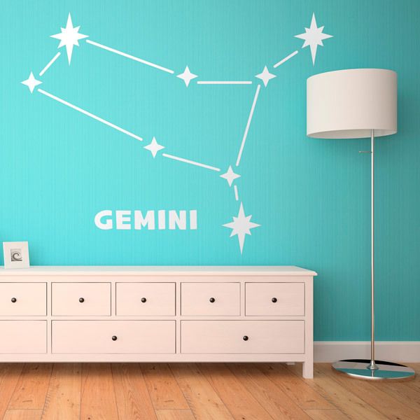 Stickers muraux: Constellation des Gémeaux