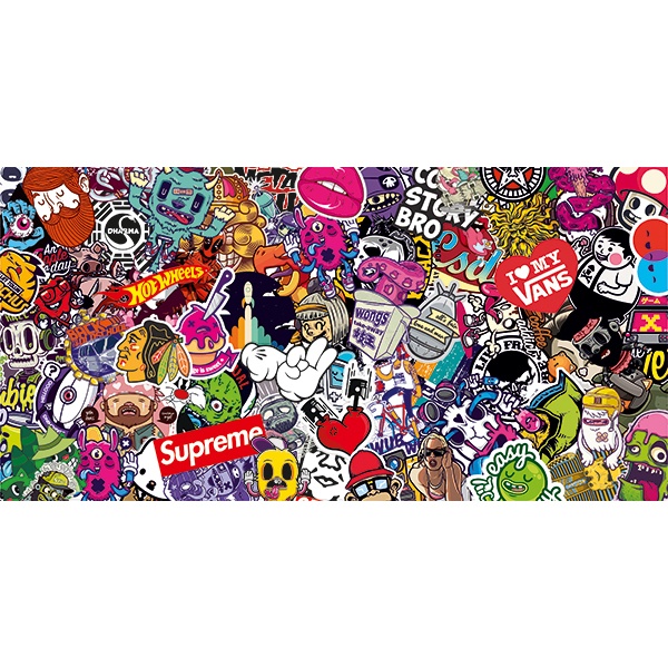 Autocollants: Sticker Bomb Skate