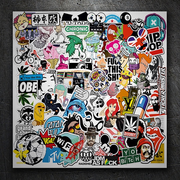 Autocollant Stickerbomb collage 1/1