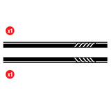Autocollants: Côtés Vinyle 2x Kit Racing Rectangles 3