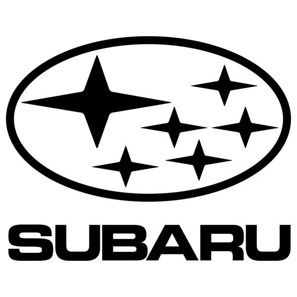 Autocollants: Logotipo Subaru avec &Eacute;toiles des Pl&eacute;iades