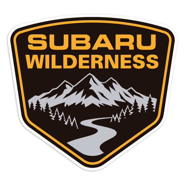 Autocollants: Escudo Subaru Wilderness con Monta&ntilde;as