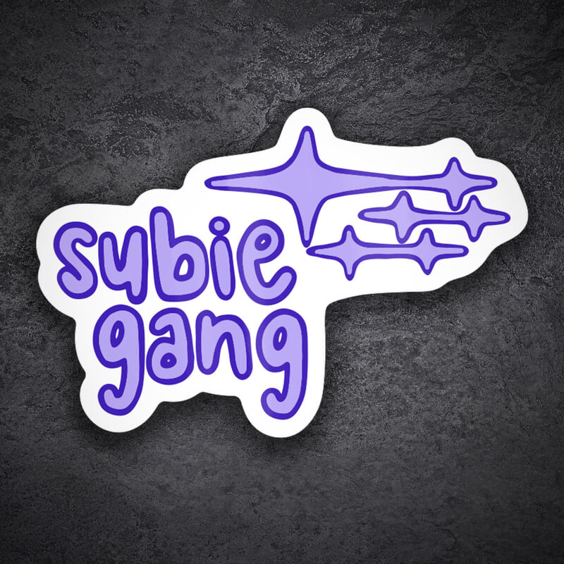 Autocollants: Style Mignon Subie Gang