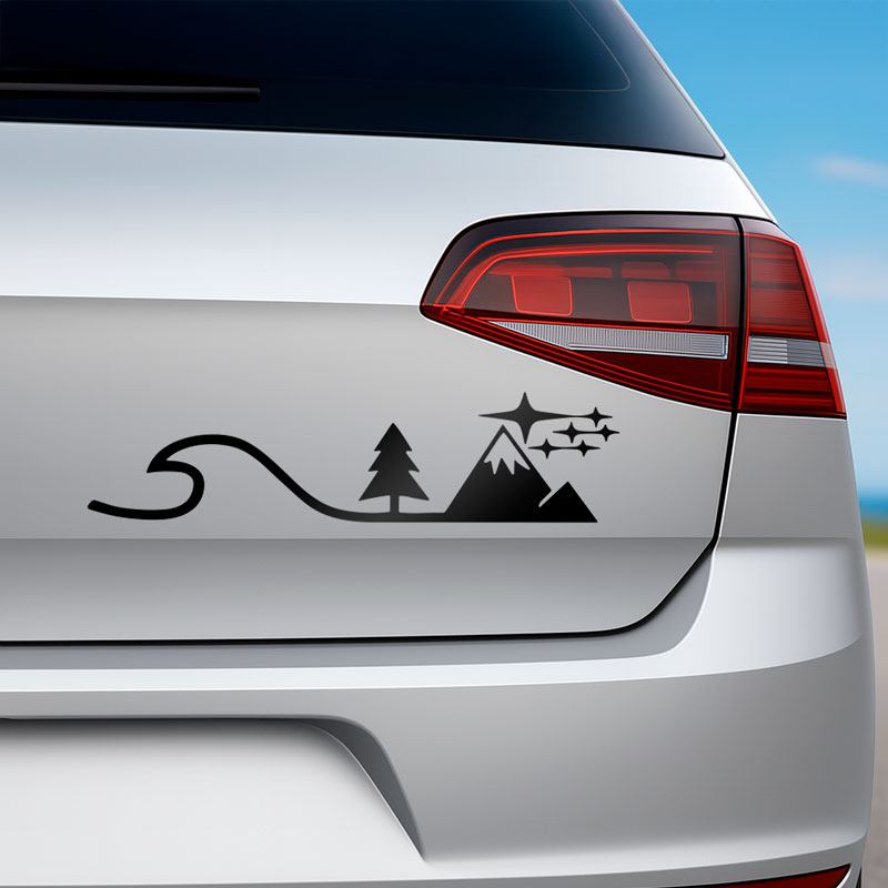 Autocollants: Mer et Montagne Étoiles Subaru