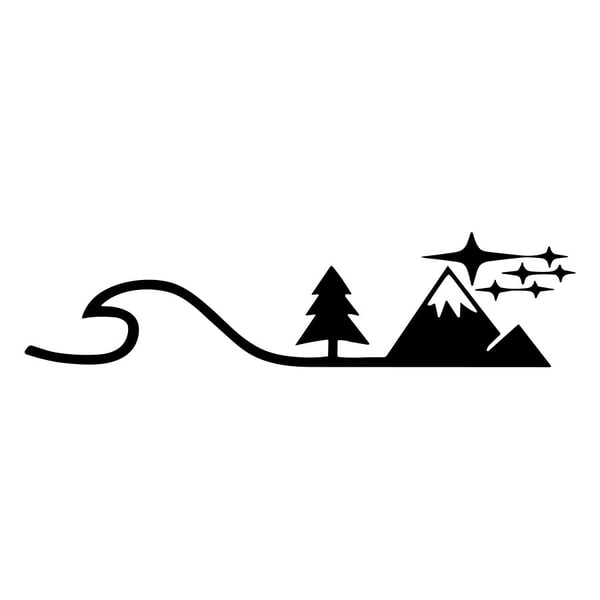 Autocollants: Mer et Montagne Étoiles Subaru