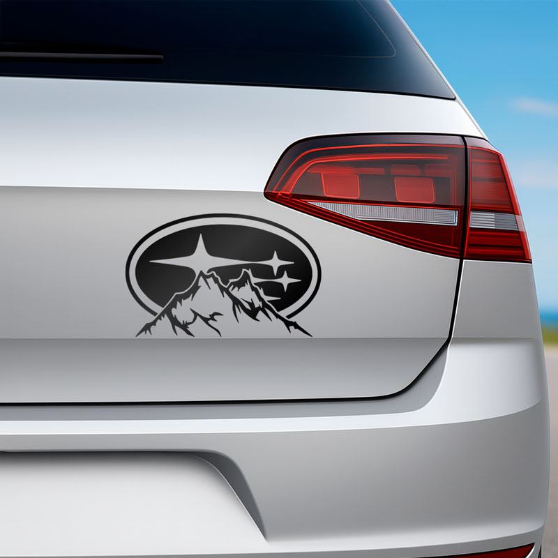 Autocollants: Logo Subaru Montagnes Outdoor