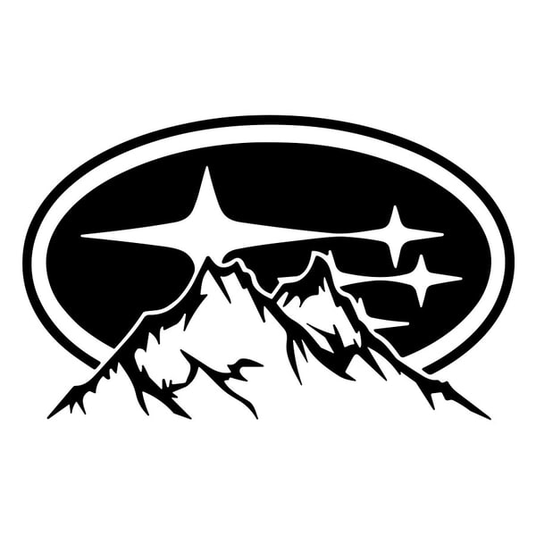Autocollants: Logo Subaru Montagnes Outdoor