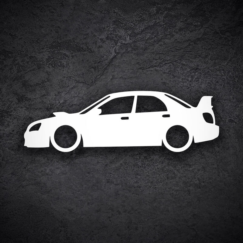 Autocollants: Silhouette Subaru Impreza WRX STI