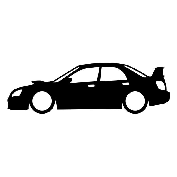 Autocollants: Silhouette Subaru Impreza WRX STI