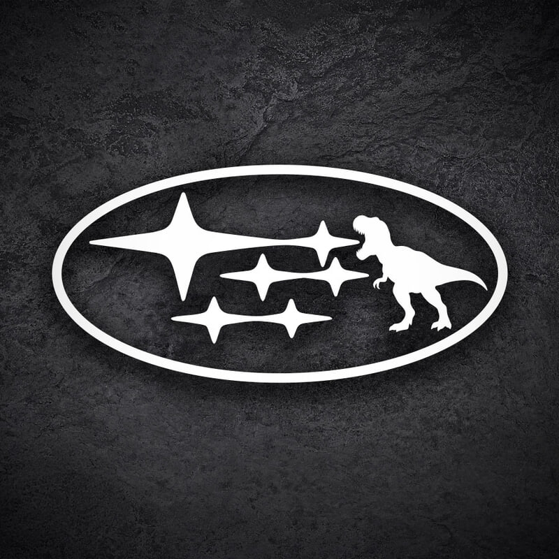 Autocollants: Dinosaure T-Rex Subaru Fan Art