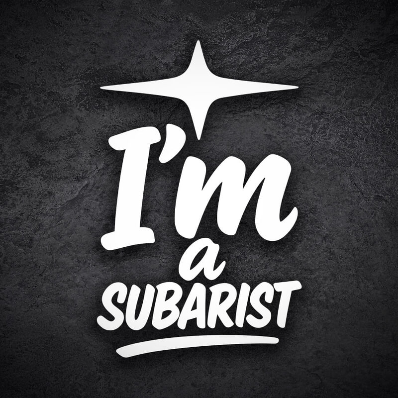 Autocollants: Je suis un Subarist - Fans de Subaru