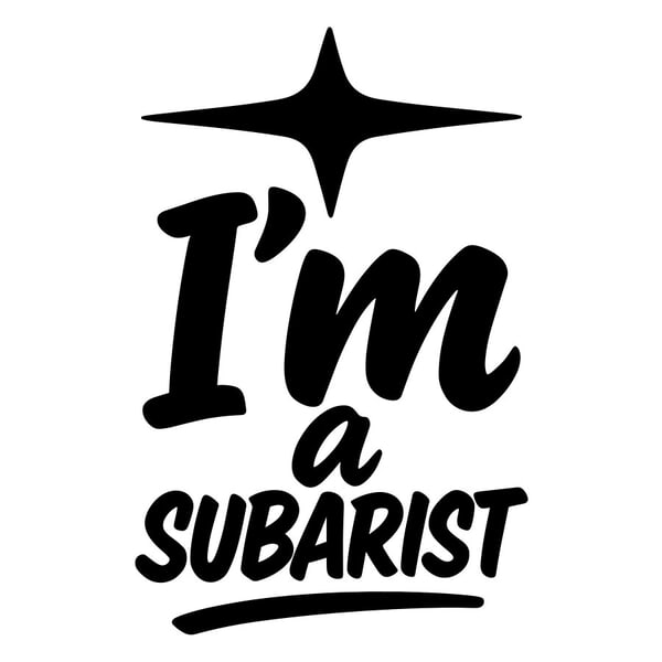 Autocollants: Je suis un Subarist - Fans de Subaru