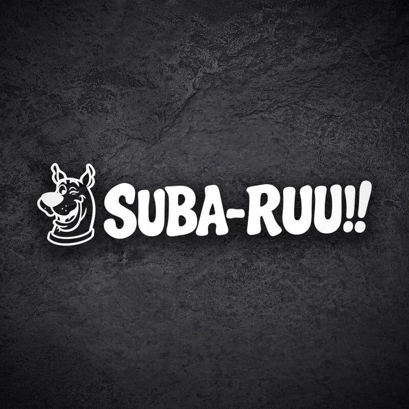 Autocollants: Scooby-Doo Suba-Ruu!! Fans Subaru