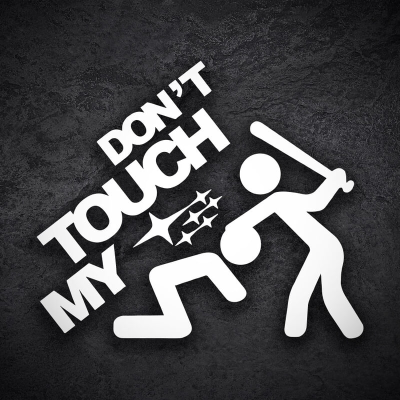 Autocollants: Ne Touche Pas ma Subaru