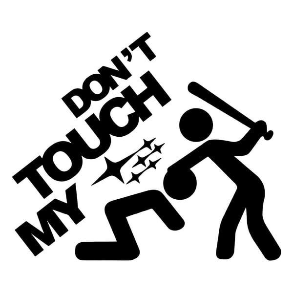 Autocollants: Ne Touche Pas ma Subaru