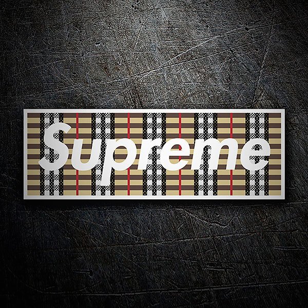 Autocollants: Supreme étoffe