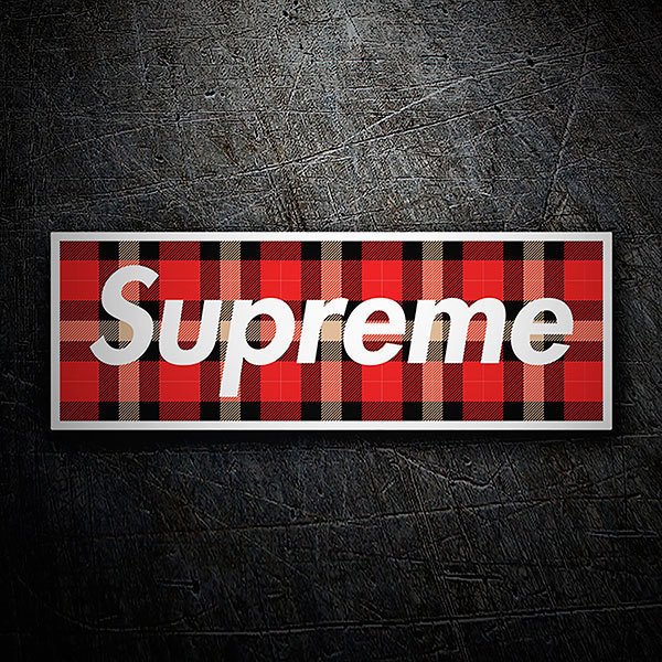 Autocollants: Supreme jupe écossaise