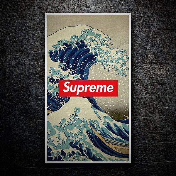 Autocollants: Supreme grande vague