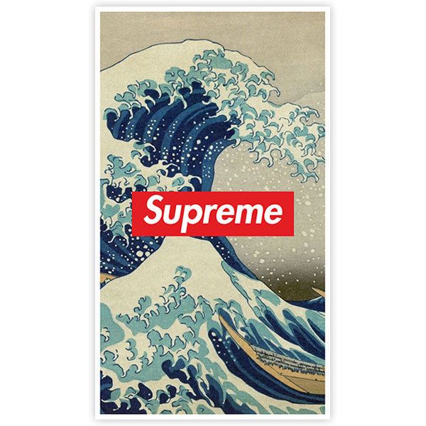 Autocollants: Supreme grande vague
