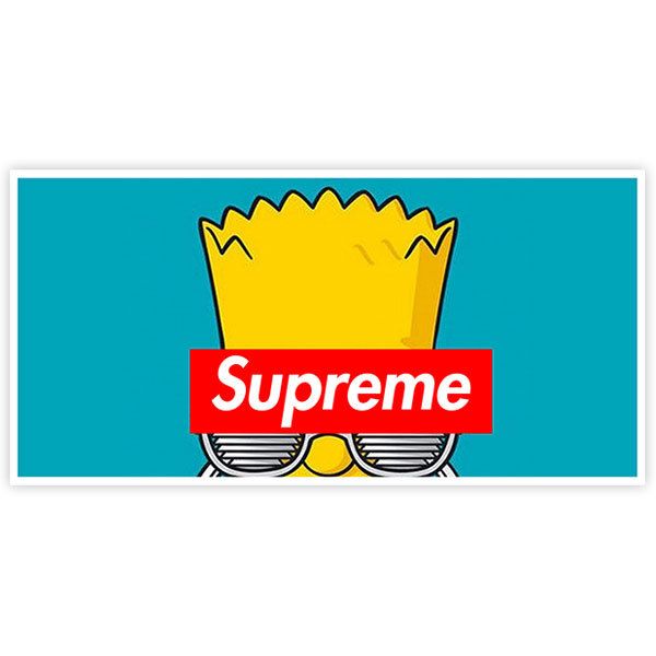 Autocollants: Supreme Bart Simpson