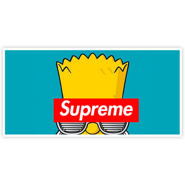 Autocollants: Supreme Bart Simpson