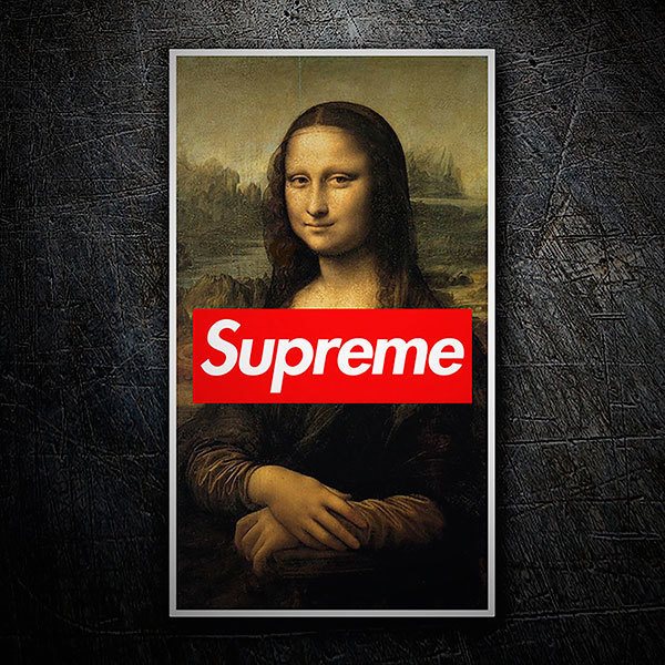 Autocollants: Supreme Mona Lisa