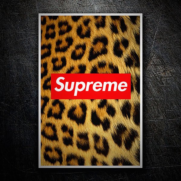 Autocollants: Supreme léopard