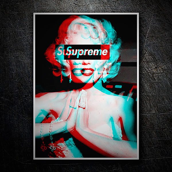 Autocollants: Supreme Marilyn 3D