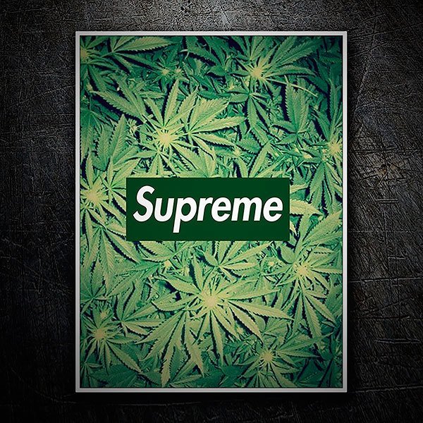 Autocollants: Supreme cannabis