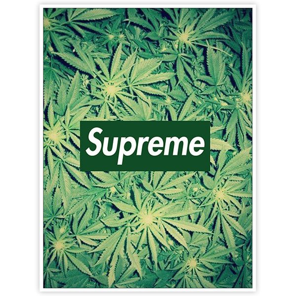 Autocollants: Supreme cannabis