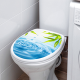 Stickers muraux: Couvercle wc gouttes deau 6