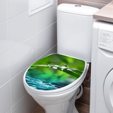 Stickers muraux: couvercle wc gouttes deau 4