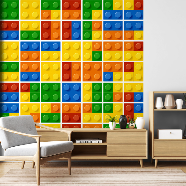 Stickers muraux: Kit 49 carrelage Lego salle de bain