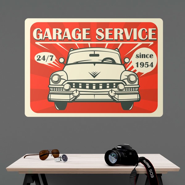 Stickers muraux: Garage Service Since 1954