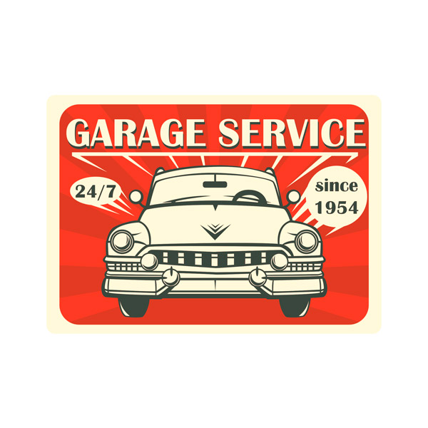 Stickers muraux: Garage Service Since 1954