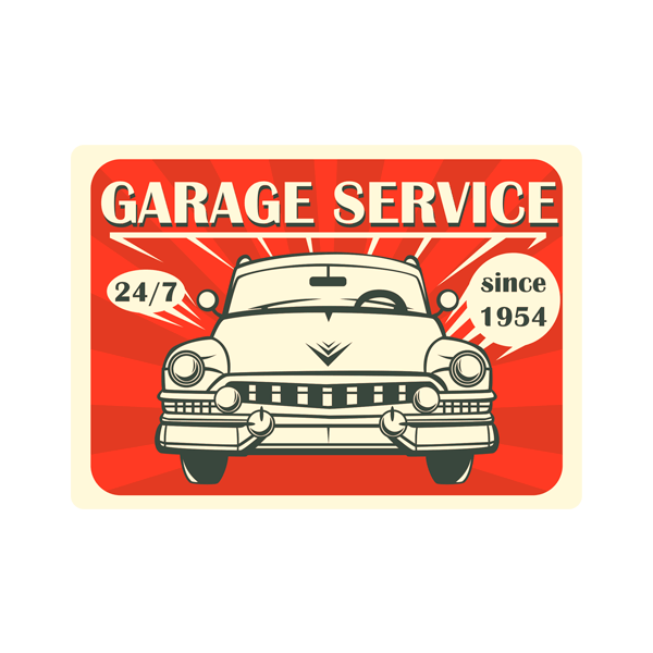 Stickers muraux: Garage Service Since 1954