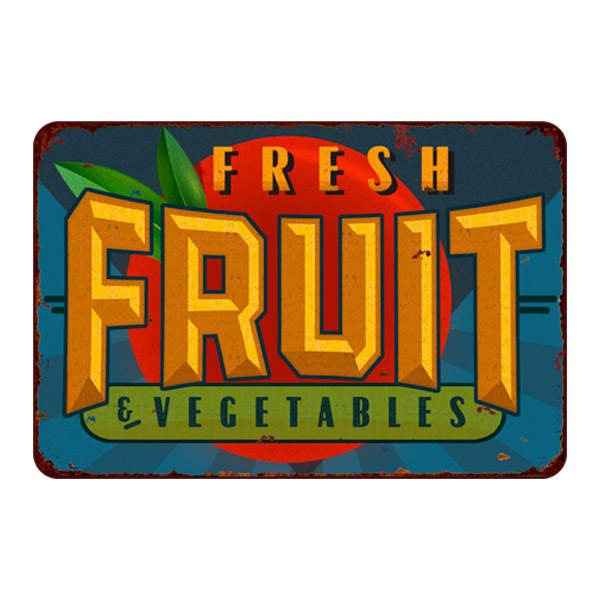 Stickers muraux: Fresh Fruit & Vegetables