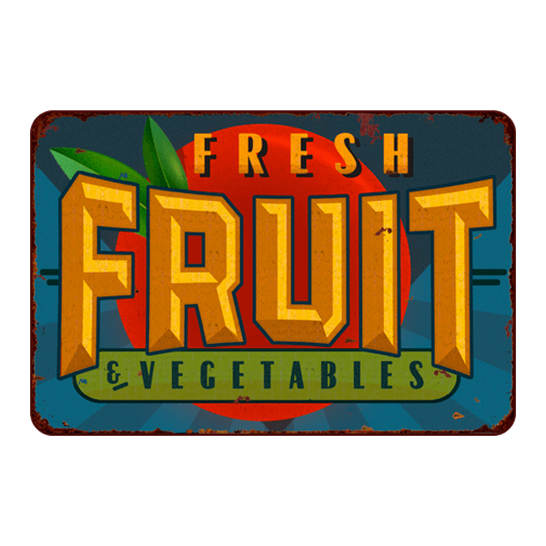 Stickers muraux: Fresh Fruit & Vegetables