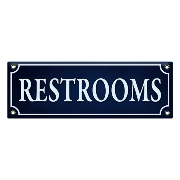 Stickers muraux: Restrooms