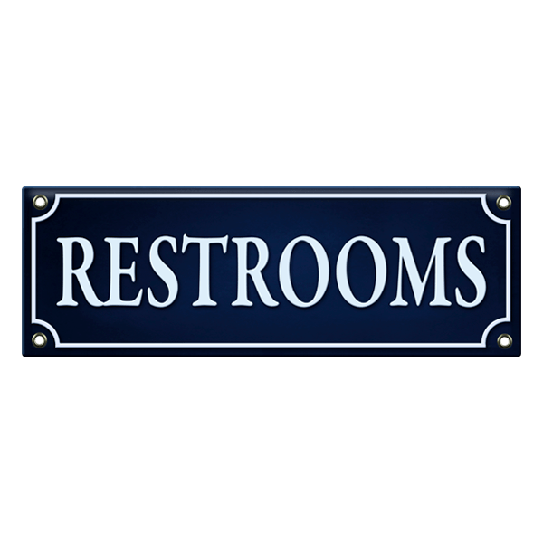 Stickers muraux: Restrooms