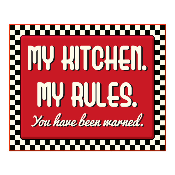 Stickers muraux: My Kitchen my Rules