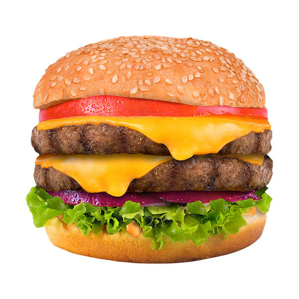 Stickers muraux: Double Burger