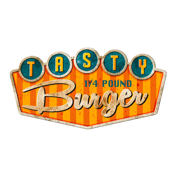 Stickers muraux: Tasty Burger
