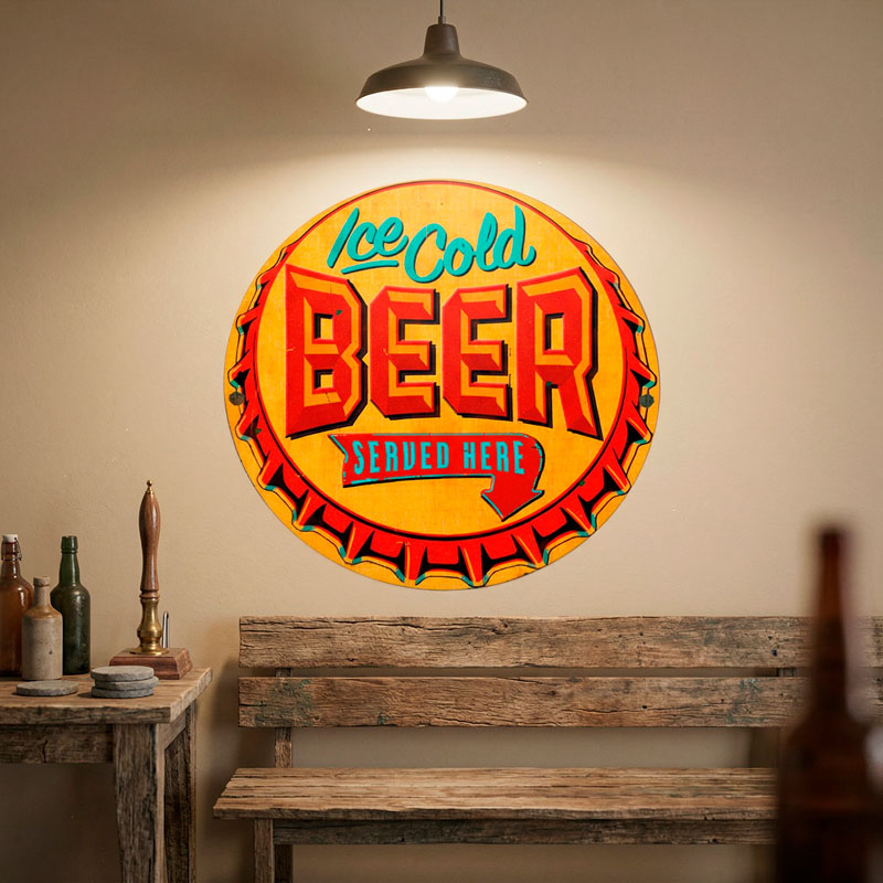 Ice Cold Beer Served Here 3/5
