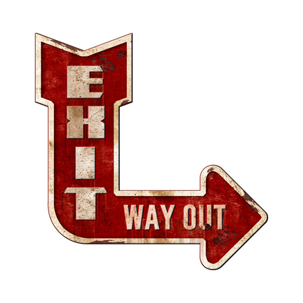 Stickers muraux: Exit Way Out