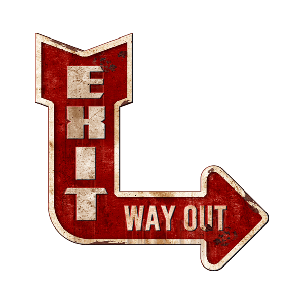 Stickers muraux: Exit Way Out
