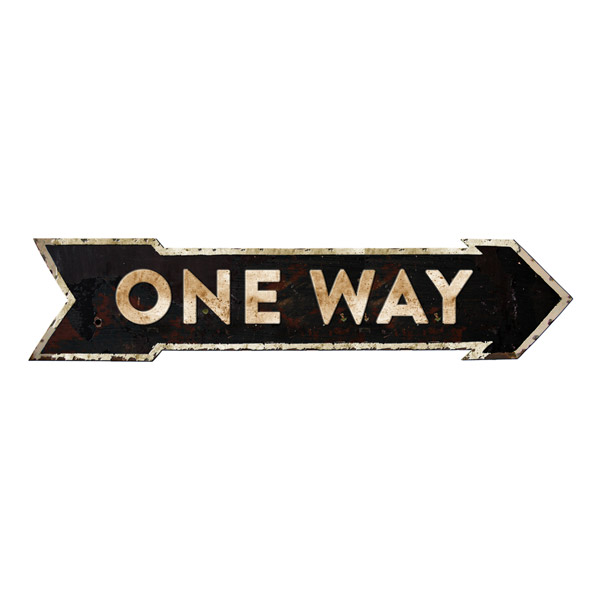 Stickers muraux: One Way
