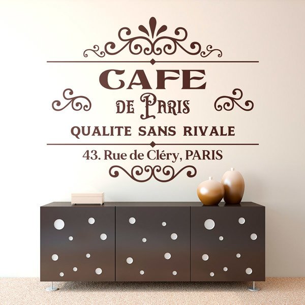Stickers muraux: Café de Paris, 43 Rue de Cléry 0