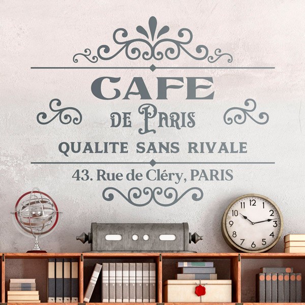 Stickers muraux: Café de Paris, 43 Rue de Cléry